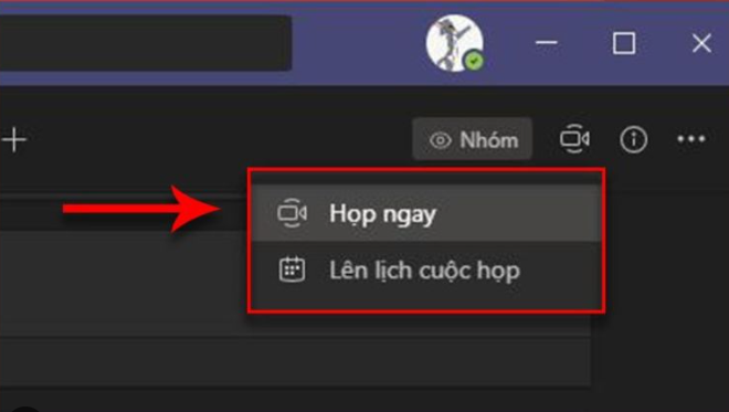 Lên lịch cuộc họp trong Microsoft Teams